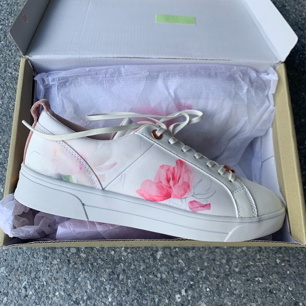 Ted Baker brand new floral tennis shoes
